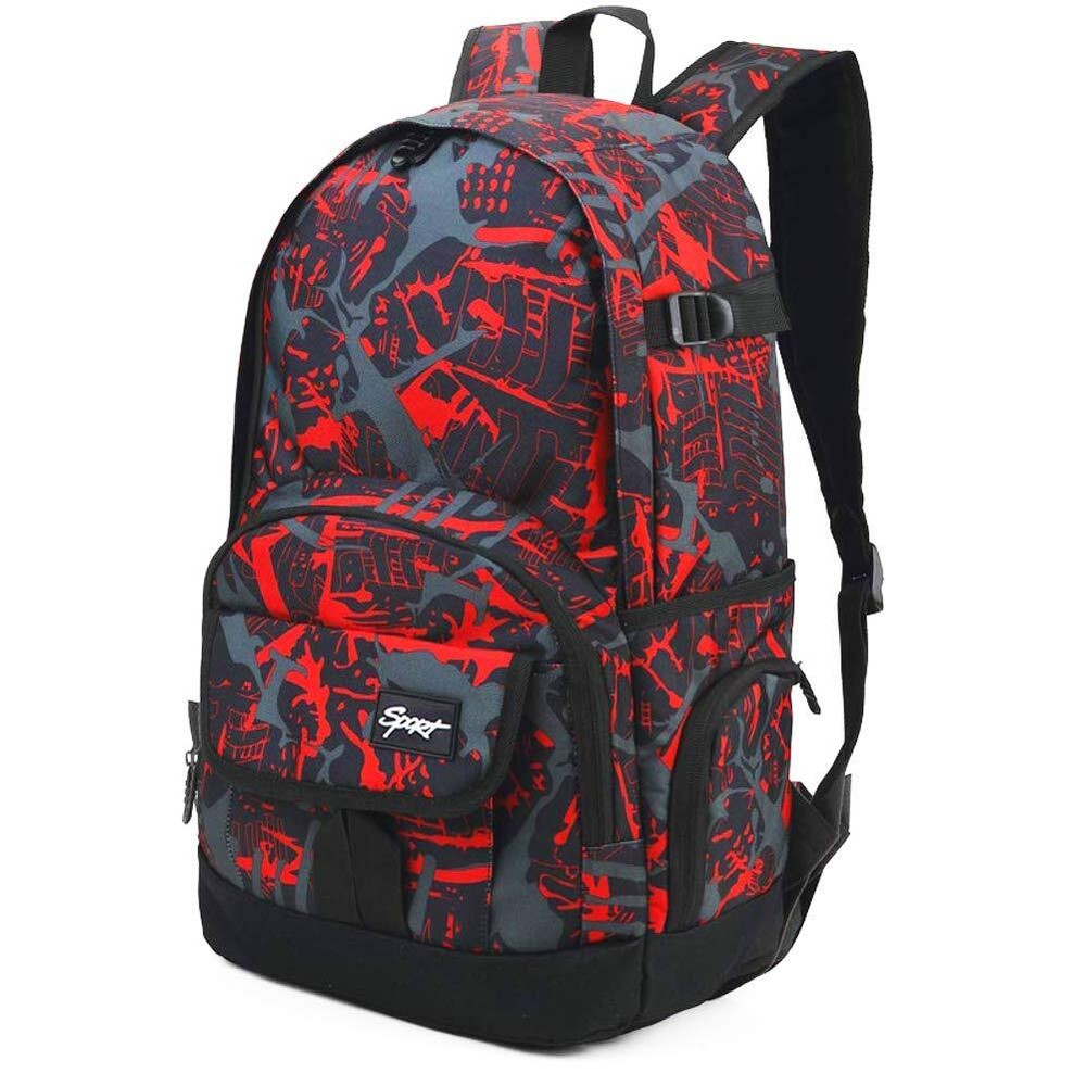 School Backpack Travel Bag for Men & Women Lightweight College Back New Red