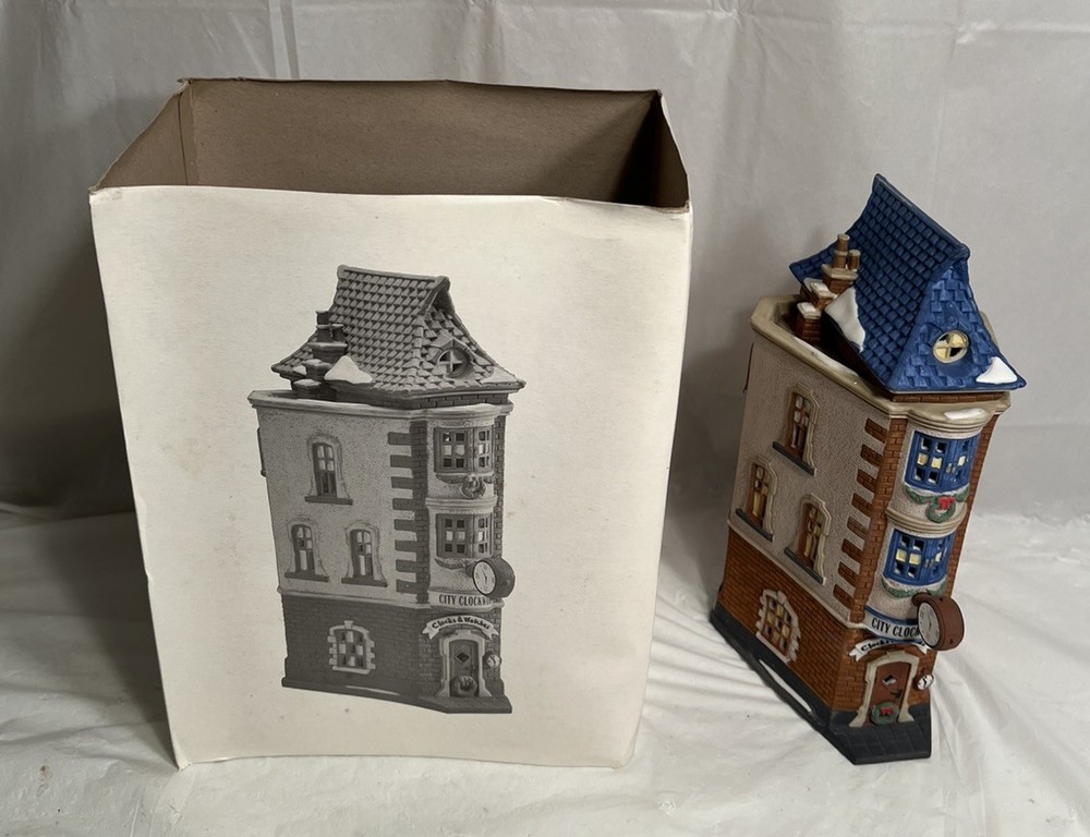 Vintage 1992 Dept 56 Christmas in the City Series City Clockworks 5531-0