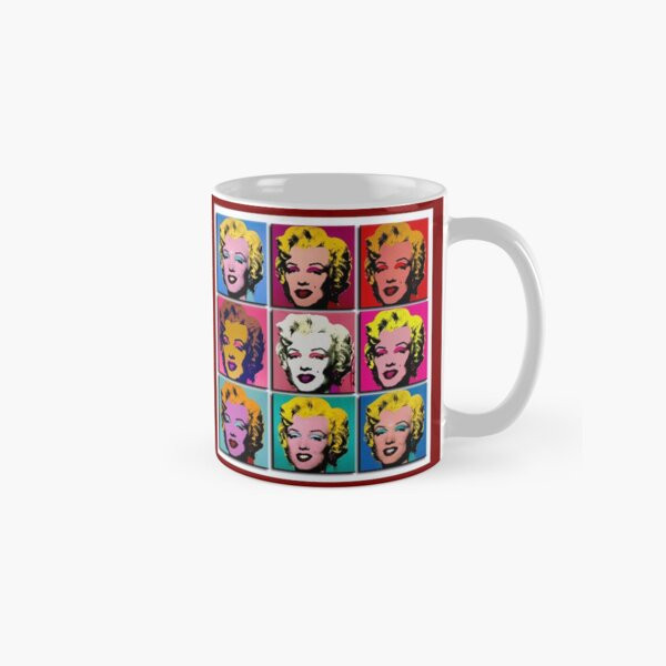 MARILYN ABSTRACT : Art Deco Pop Art Glossy Ceramic Mug 11oz 15oz