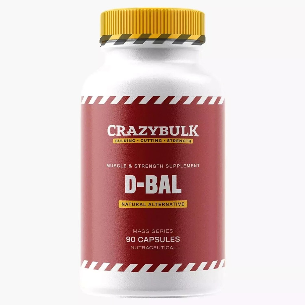Crazybulk D-BAL Muscle Growth Supplement for Lean Gains - 90 Capsules