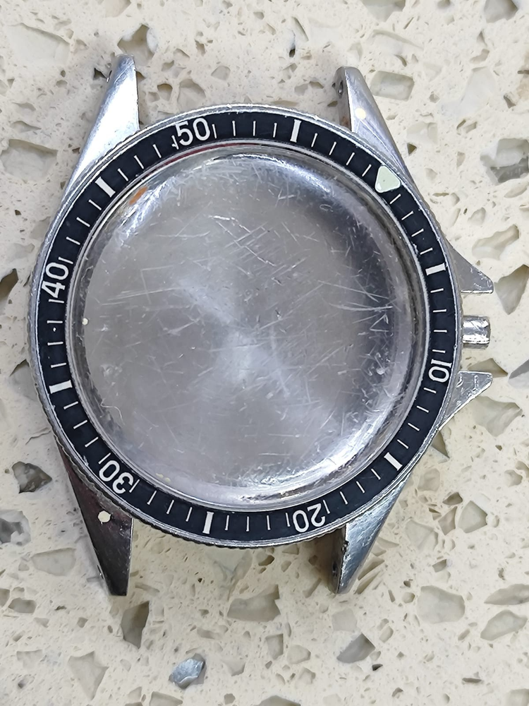 1965 Vintage Yema superman Diver 300m Watch Part CASE Ref  530016 Used 38mm