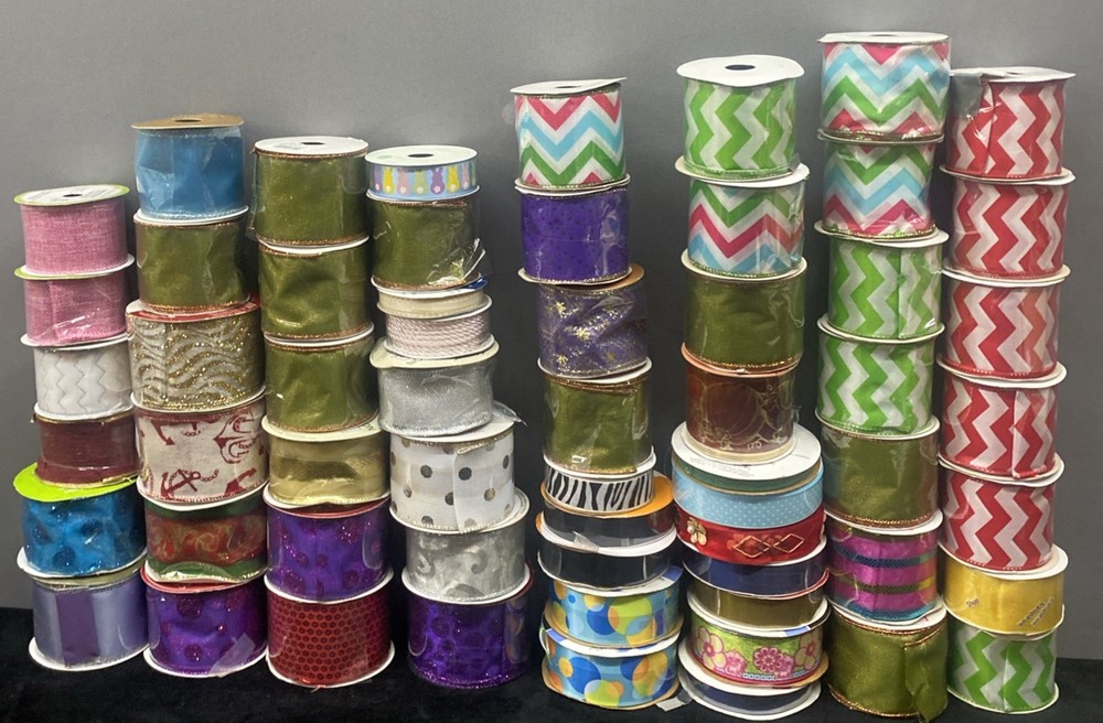 Decorative Mesh For  Crafts Various Colors & Sizes Lot of 60 Mostly New