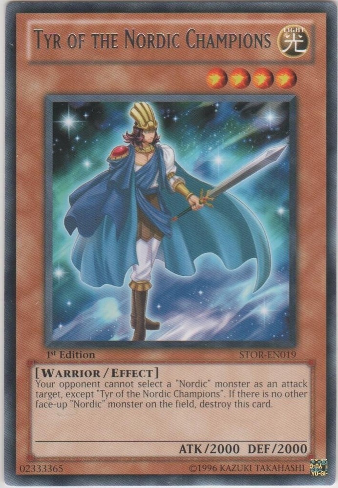Tyr of the Nordic Champions - STOR-EN019 - Rare - Unlimited Edition x3 - Lightly