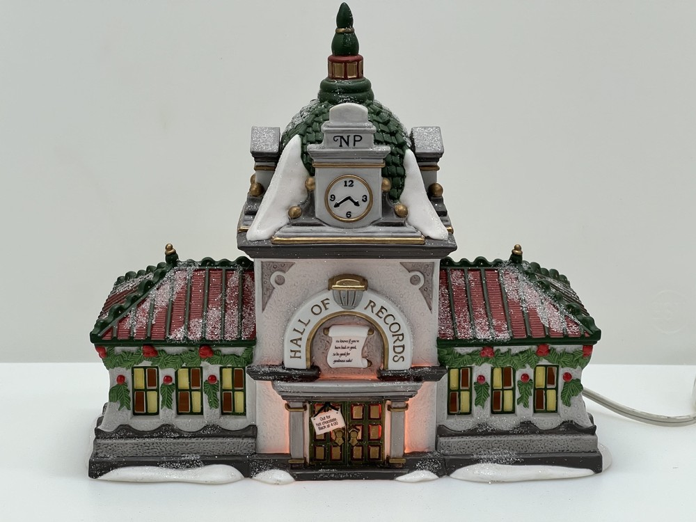 Dept 56 Hall of Records North Pole Village Snowglobe Figurine #56392