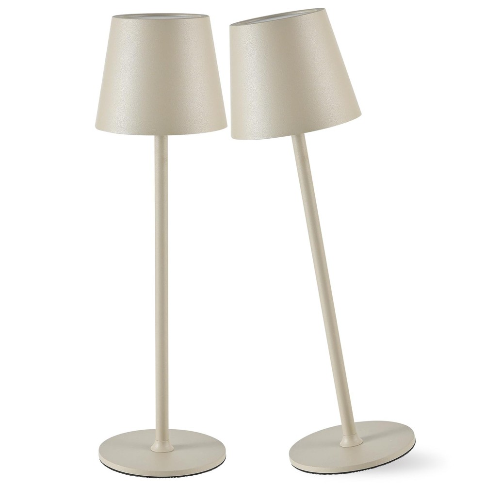 2 Pack Cordless LED Desk Lamp with 6000mAh Battery, Portable Table Light