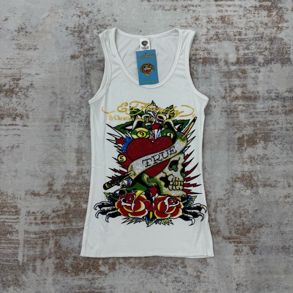 ( new) Vintage Ed Hardy by Christian Audigier Tank Tops Sizes M