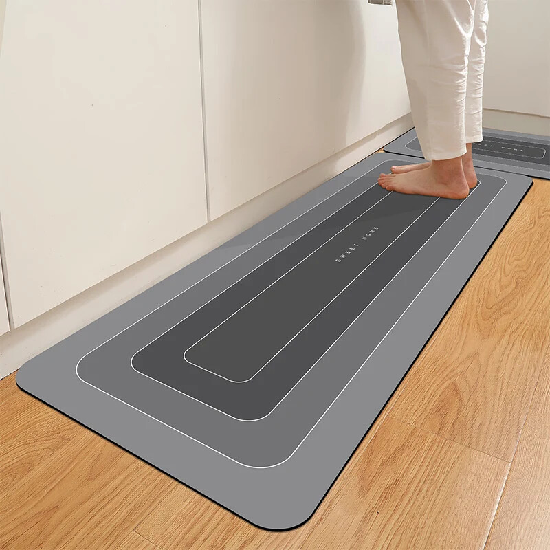 Kitchen Floor Mat Waterproof, Anti-skid, Anti-dirty Foot Mat Household Door Mat