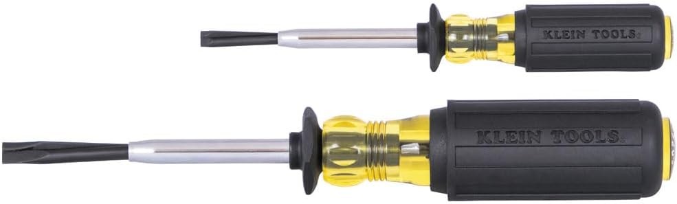 Klein Tools Slotted Screw-Holding Screwdriver Set Black Yellow 85153K