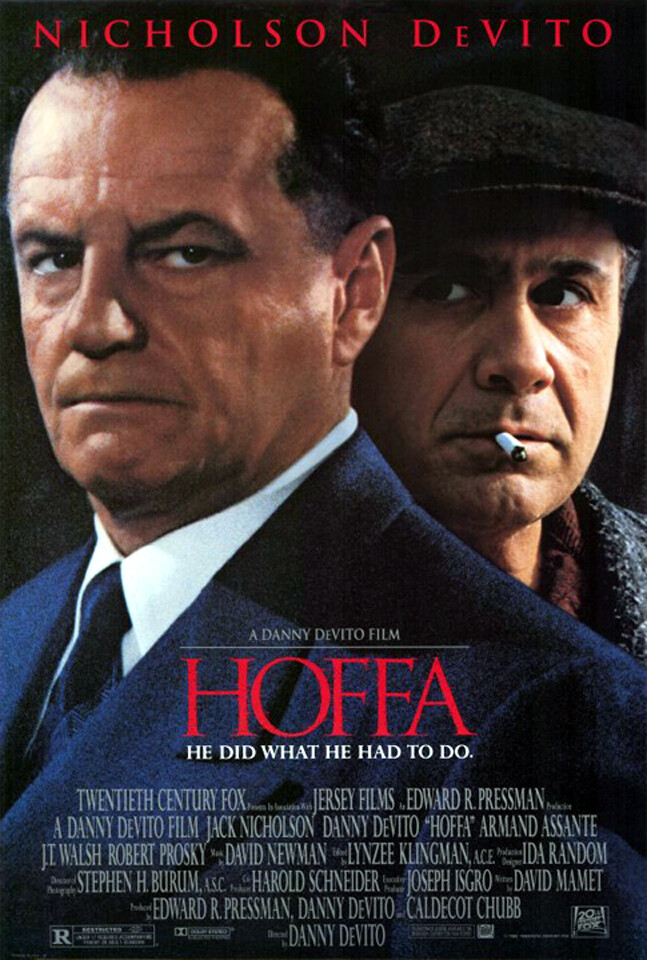 Hoffa (1992) original movie poster version B - single-sided - rolled