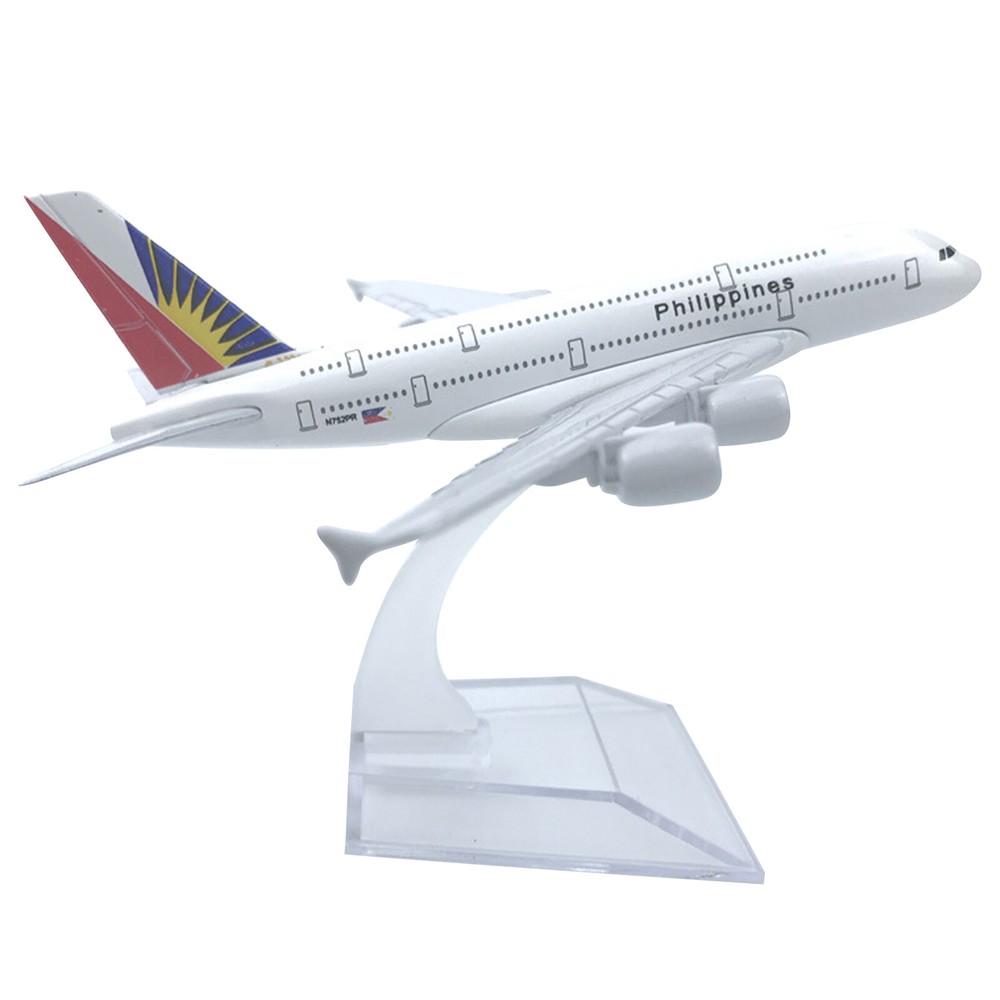 1:400 16 cm A380 Philippine Airlines Modelo de avión Aleación Diecast Avión Adornos
