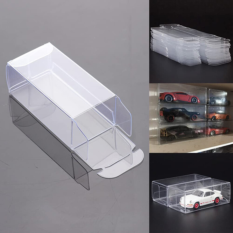 10-100PCS Model Toy Display Box Car Storage Case Showcase Dustproof Protection