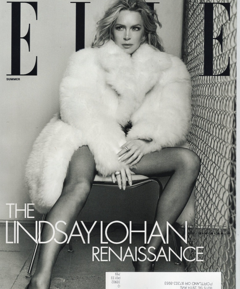 Summer 2025 ELLE Lindsay Lohan sultry Esther McGreger renaissance