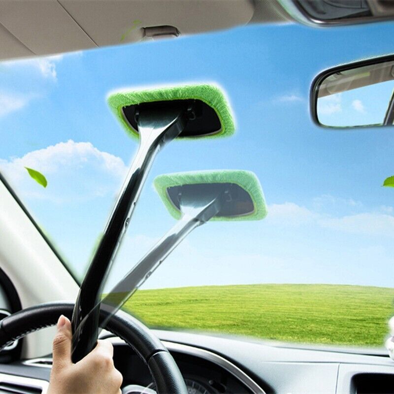 Auto Windshield Cleaning Brush Kit for Inside & Outside Car Glass Care  