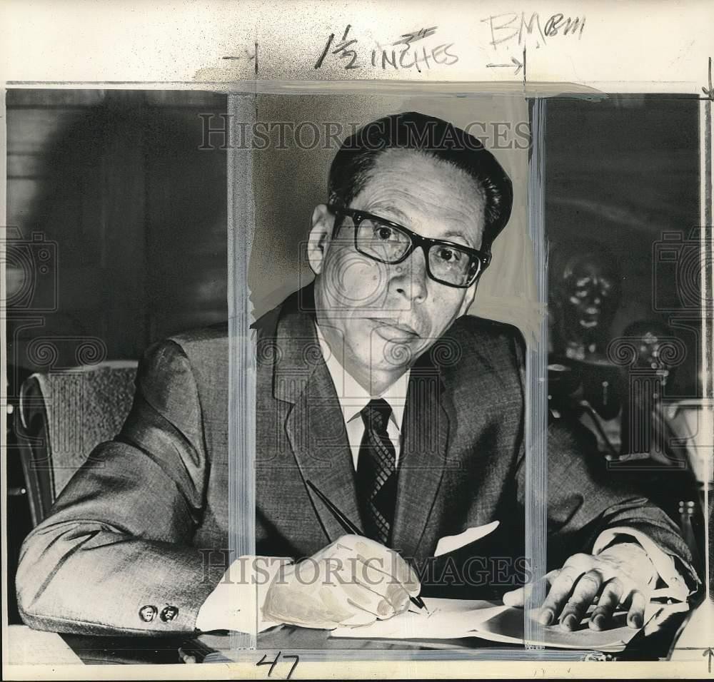 1963 Press Photo Presidential candidate Gustavo Diaz Ordaz in office in Mexico