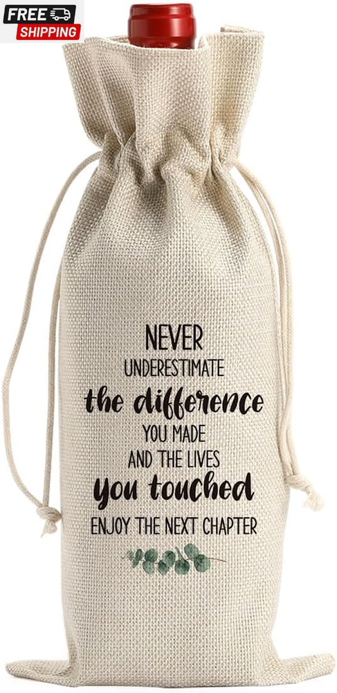 Wine Bag, Coworker Leaving Gifts for Women Men, Goodbye Gifts for Coworkers, Goi