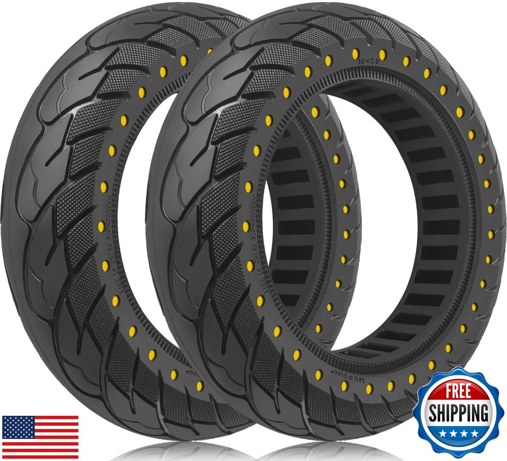 GYL 10 Inch Solid Tire: 60/70-6.5 Scooter Tires Replacement for Ninebot Max,