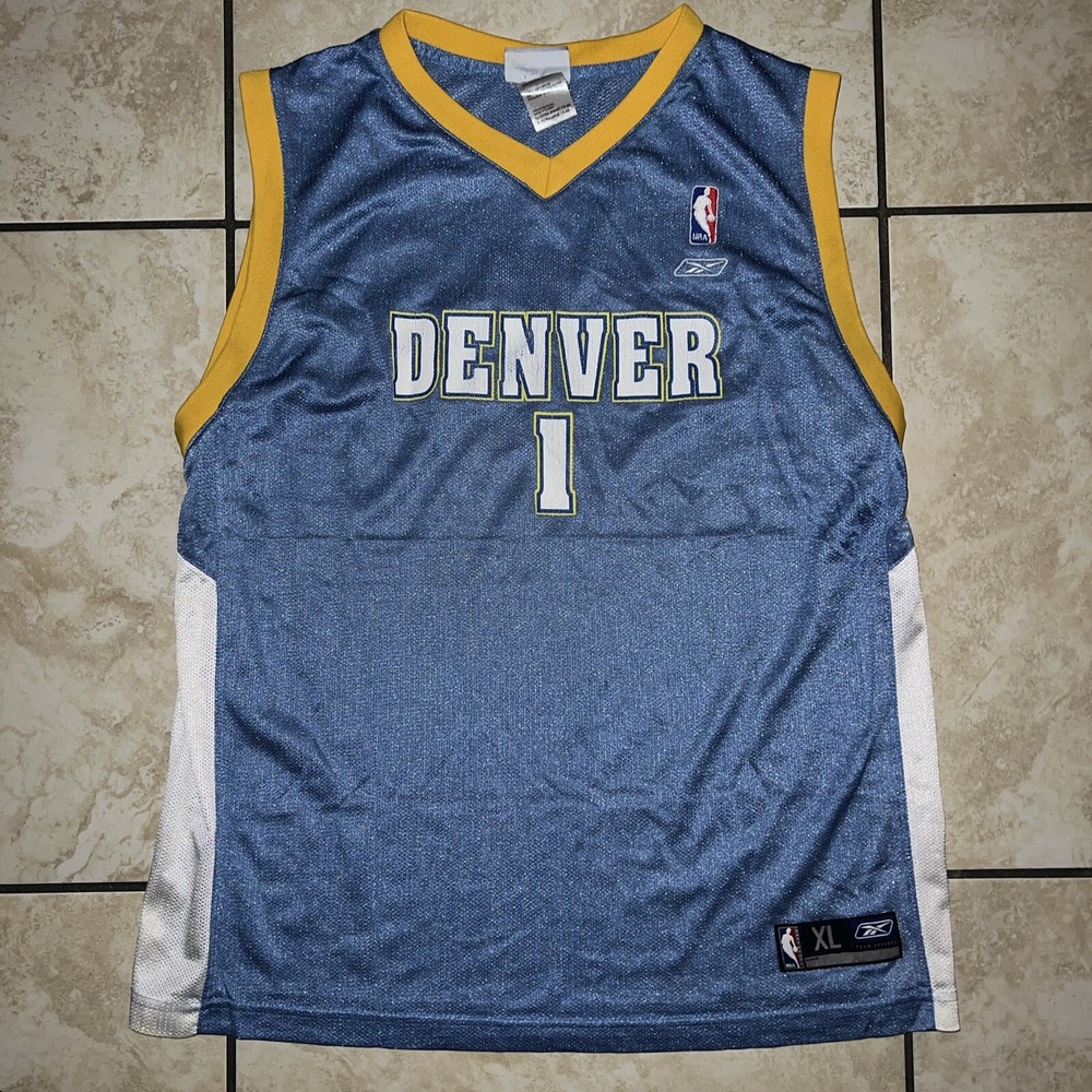 Denver Nuggets NBA Authentics Powder Blue XL Jersey by Reebok