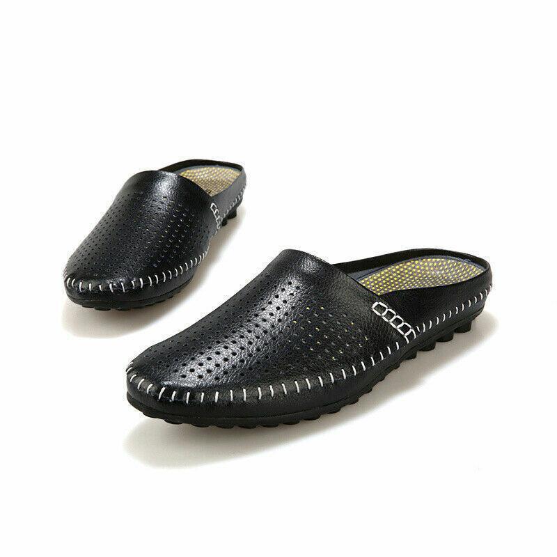 Breathable Hollow Mens Summer Slippers Casual Half Shoes