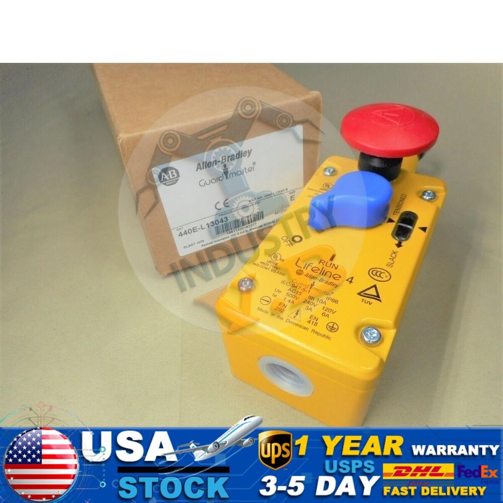 Allen Bradley 440E-L13043 Guardmaster Lifeline Cable Pull Switch Sealed NEW