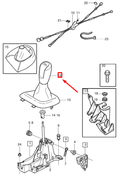 VOLVO S40 MK2 Gear Shift Leather Wood Inlay Knob 30759130 NEW GENUINE