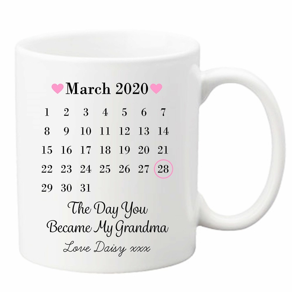Personalised Sentimental The Day You Became My Grandma Ceramic Mug Cup