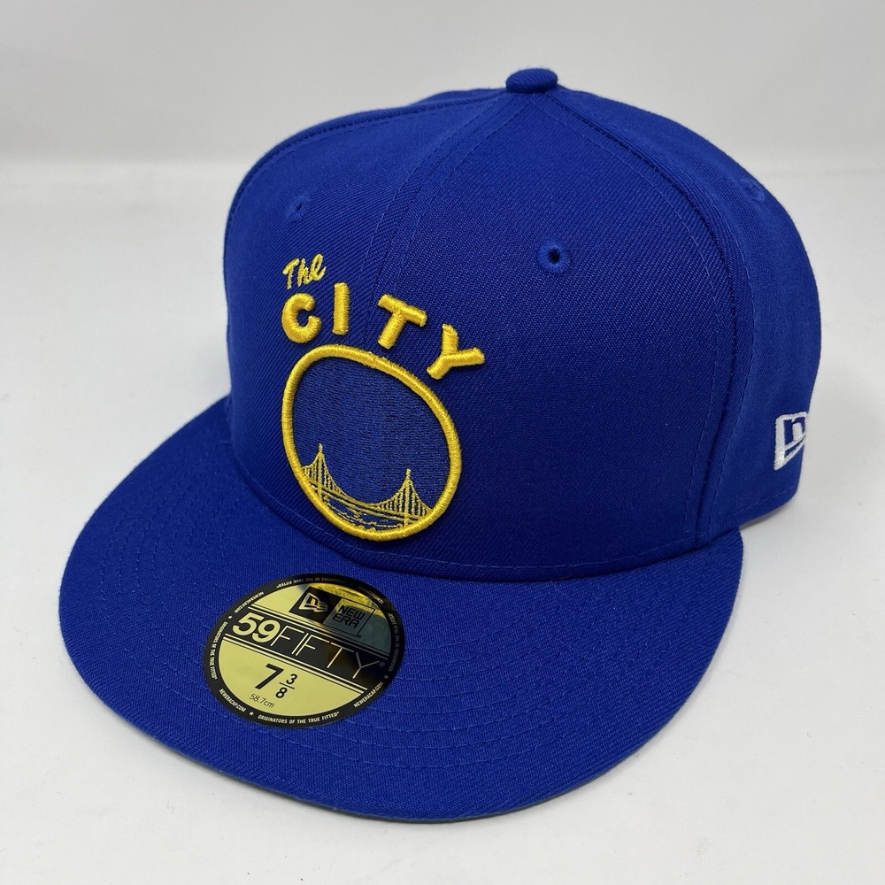 New Era 59FIFTY NBA Golden State Warriors The City Fitted Hat Mens Size 7 3/8