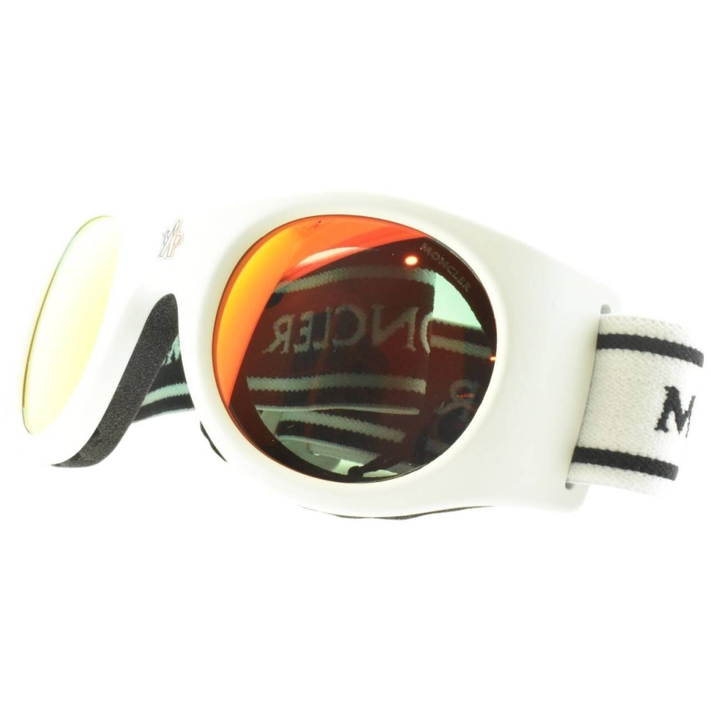 Moncler ML005 21U White Shield Full Rim Mens Sunglasses