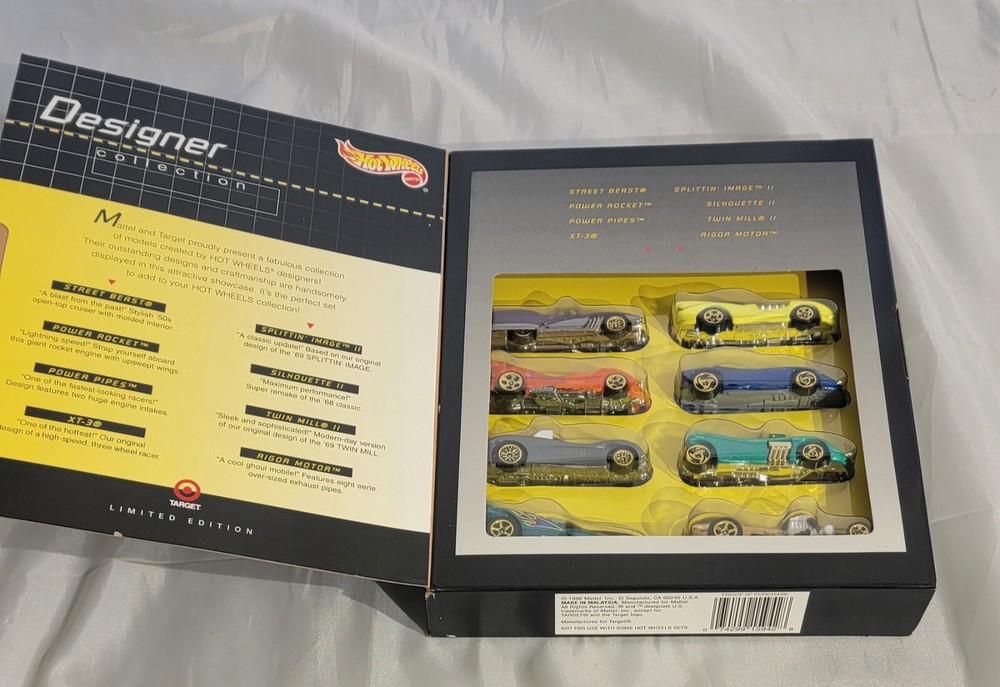 Hot Wheels Designer Collection 8 Car Set 1996 Target Exclusive