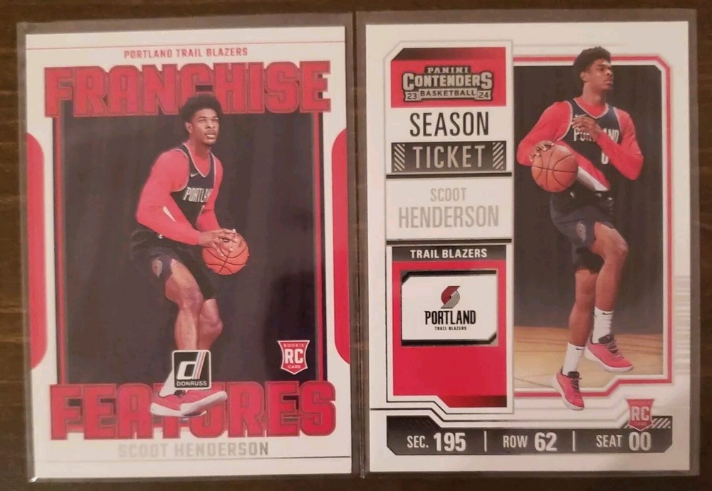 Scoot Henderson 2023-24 Donruss #19 Franchise Features RC/ '23-'24 Contenders RC