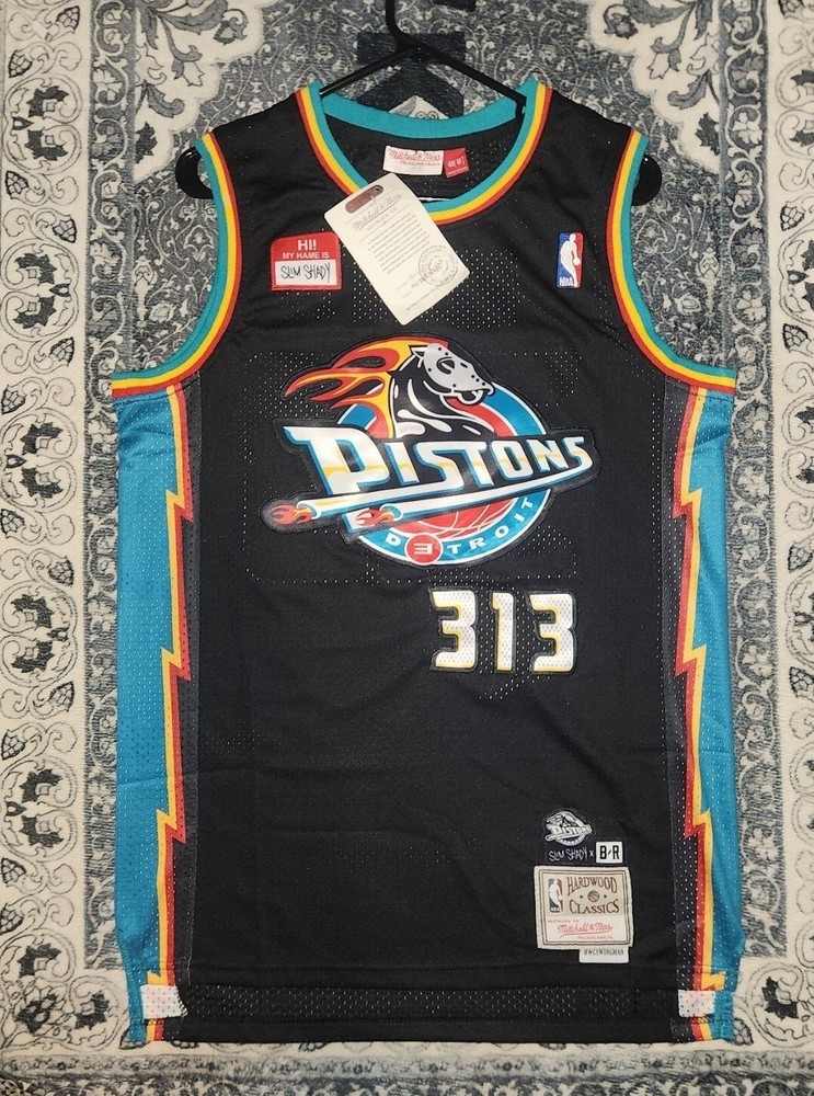 Detroit Pistons x Eminem Stitched Jersey Mens M Nwt