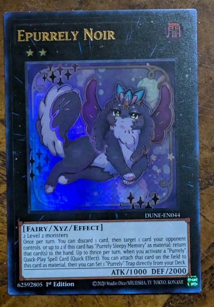 Epurrely Noir DUNE-EN044 Ultra Rare 1st Edition NM YuGiOh Collectible