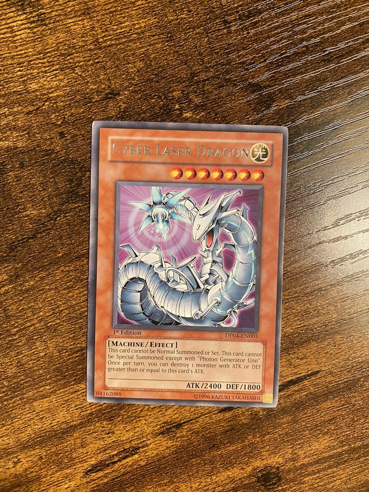 Cyber Laser Dragon 1st Edition Rare DP04-EN003 Trading Card-image