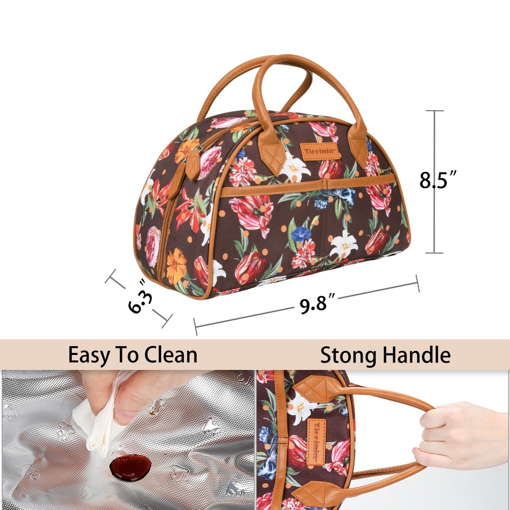Insulated Thermal Lunch Tote Bag for Women Work Office Picnic