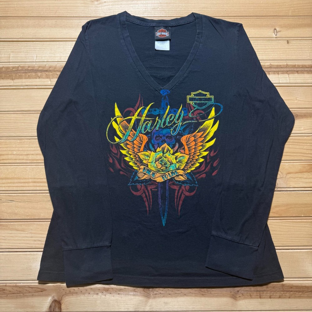 Harley-Davidson Bruce Rossmeyer's Daytona Beach Florida Long Sleeve Shirt USA XL