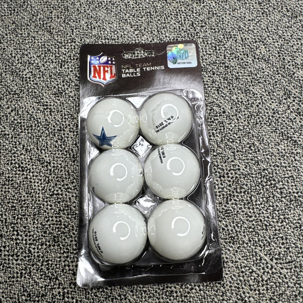 Dallas Cowboys NFL Themed 6-Pack Ping Pong Balls Brand New
