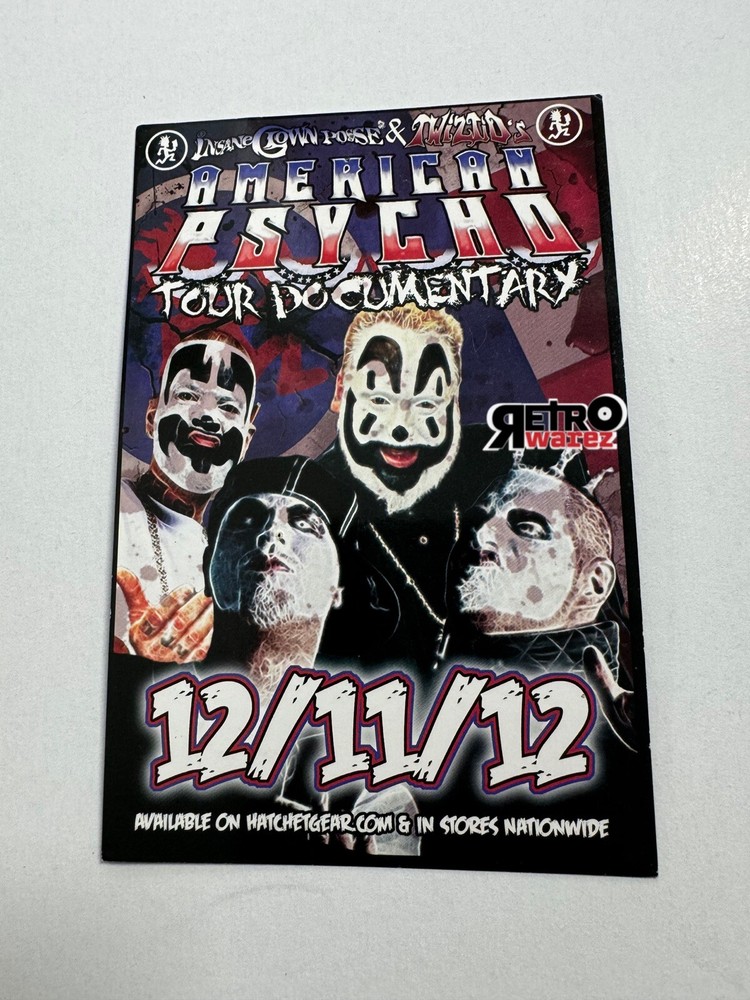 Insane Clown Posse - American Psychos DVD Promo Small Flyer 4x6” Twiztid 2012