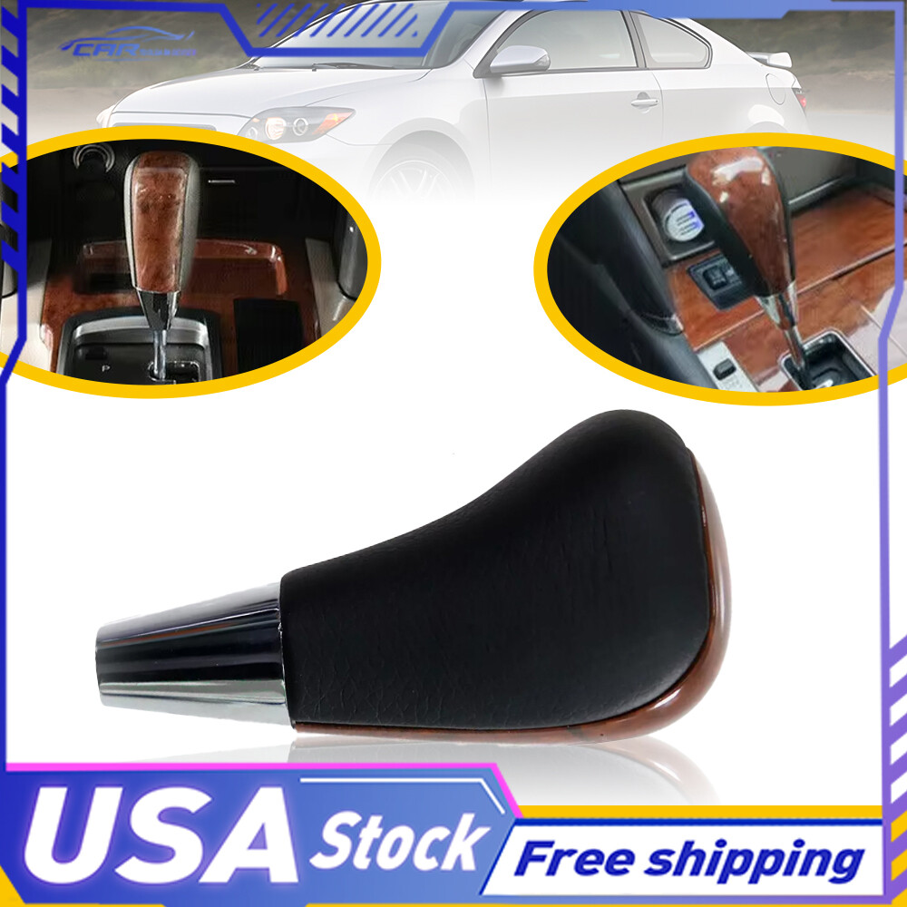 NEW Walnut Wood Leather Gear Shifter Stick Knob For Handle Scion xB/xD 2008-2015
