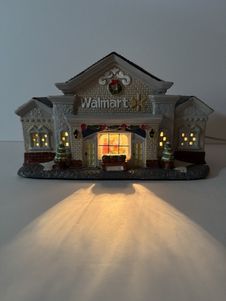 Victorian Christmas Village with Lights Walmart 2017