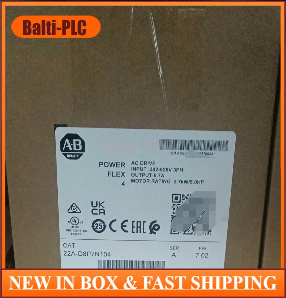 Allen-Bradley 22A-D8P7N104 Inverter Drive 22A D8P7N104 NEW IN BOX