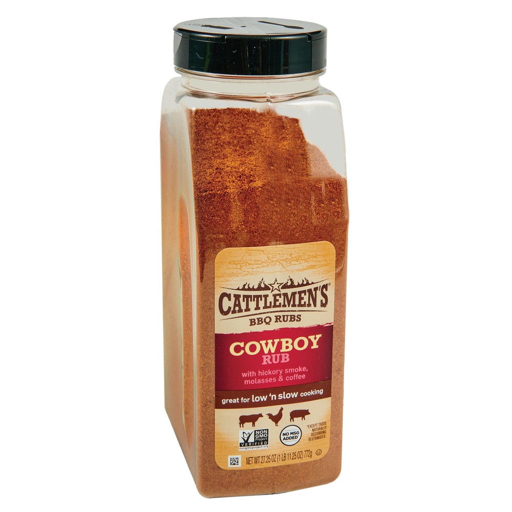 Cattlemens Cowboy Rub BBQ Seasoning 27.25 oz Spicy Bold Flavor for Steak Ribs Chicken  