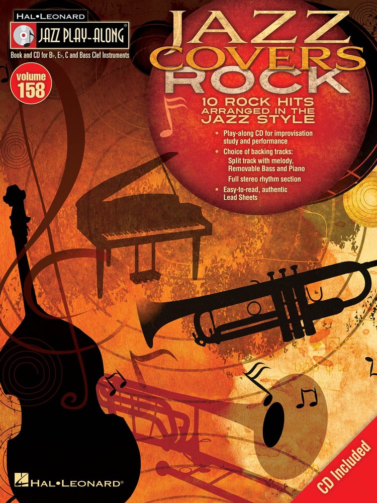Jazz Covers Rock Play-Along Vol 158 Bb Eb C BC Instruments Sheet Music Book CD