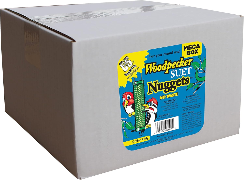 Wild Bird Woodpecker Suet Nuggets Mega Box 8 lb
