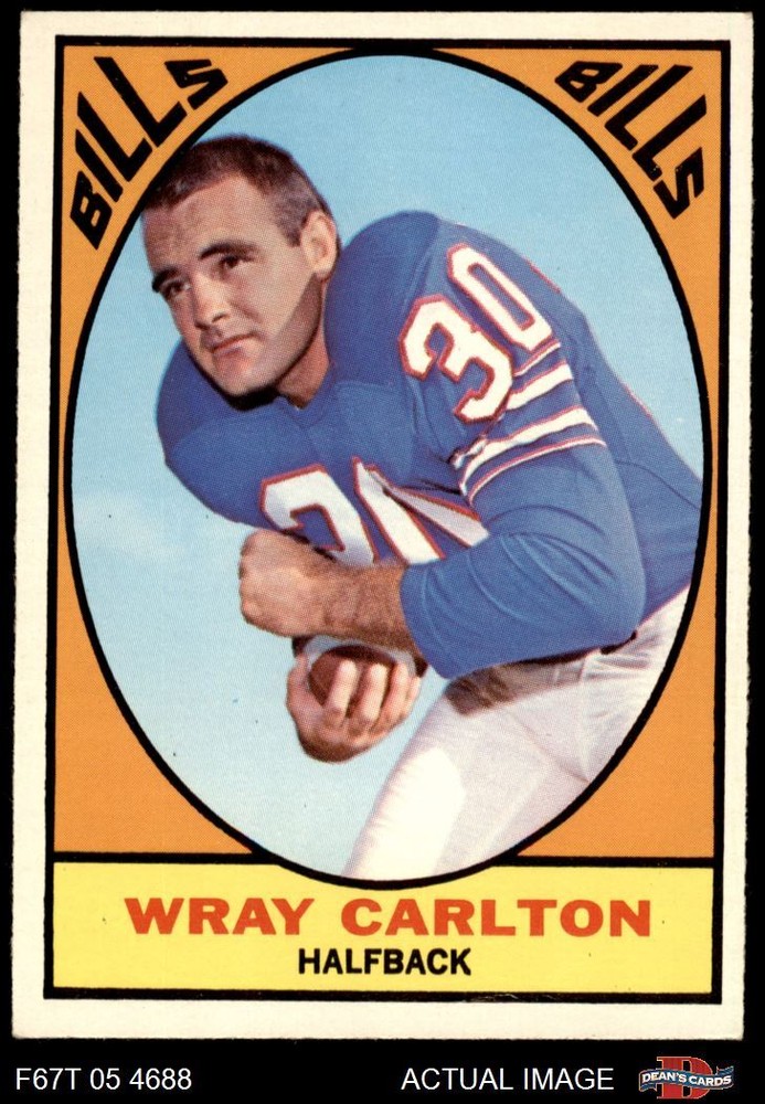 1967 Topps #19 Wray Carlton Bills Duke 5 - EX