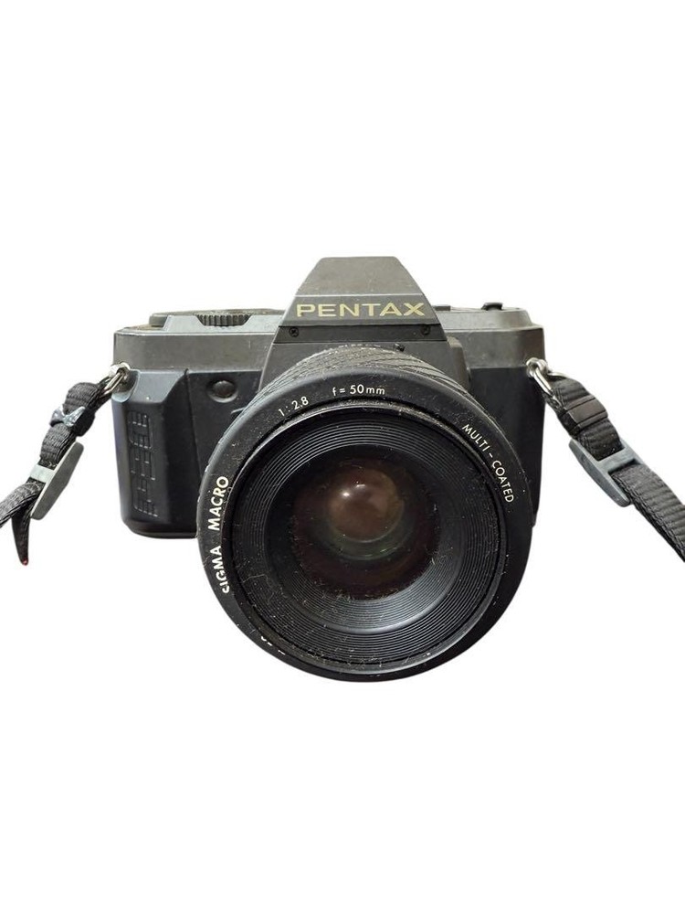 Pentax Film SLR Camera with SMC 50mm f2.8 and 70-210mm Lenses, Manual Focus, Used