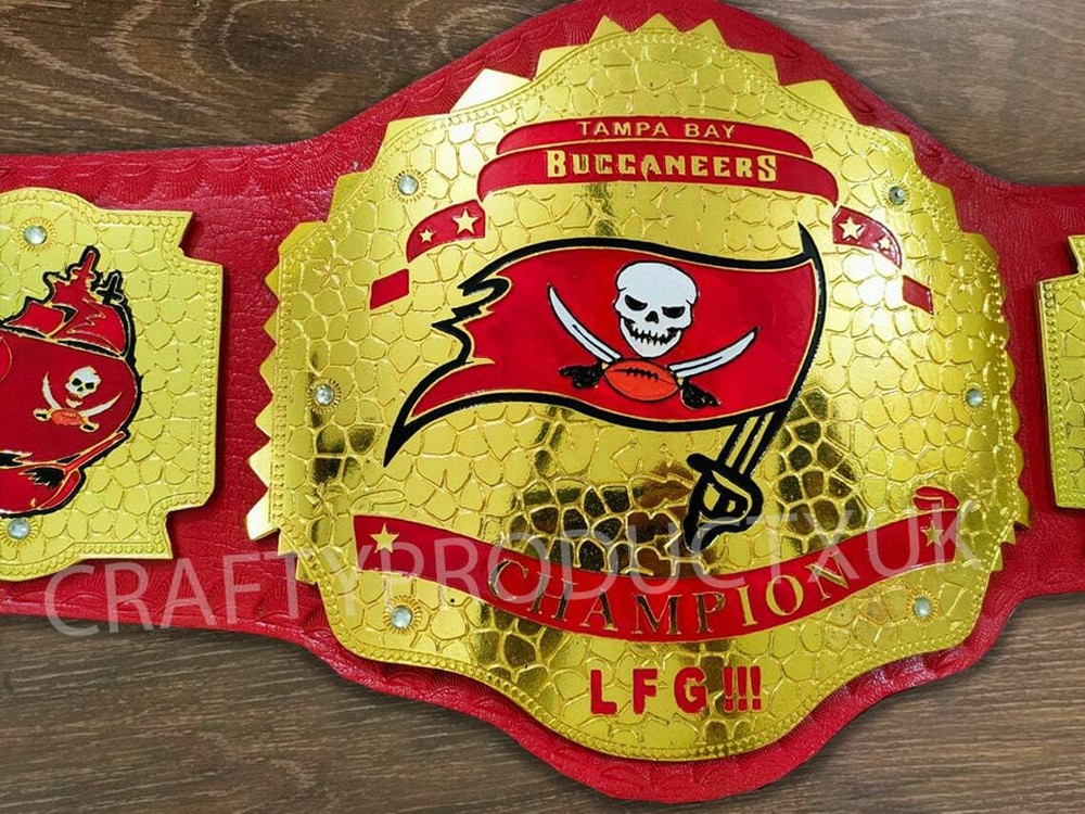 Tampa Bay Buccaneers Wrestling championship belt 2mm brass