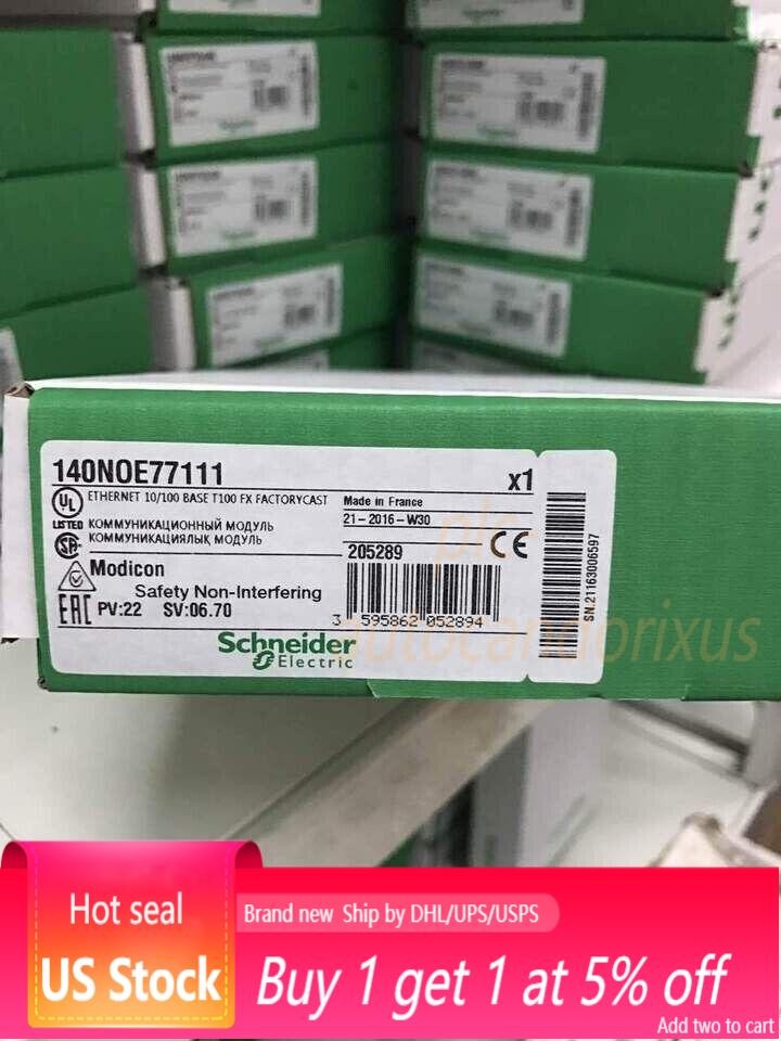 In Box SND 140NOE77111 PLC Module 140 NOE 77111 US Free TAX