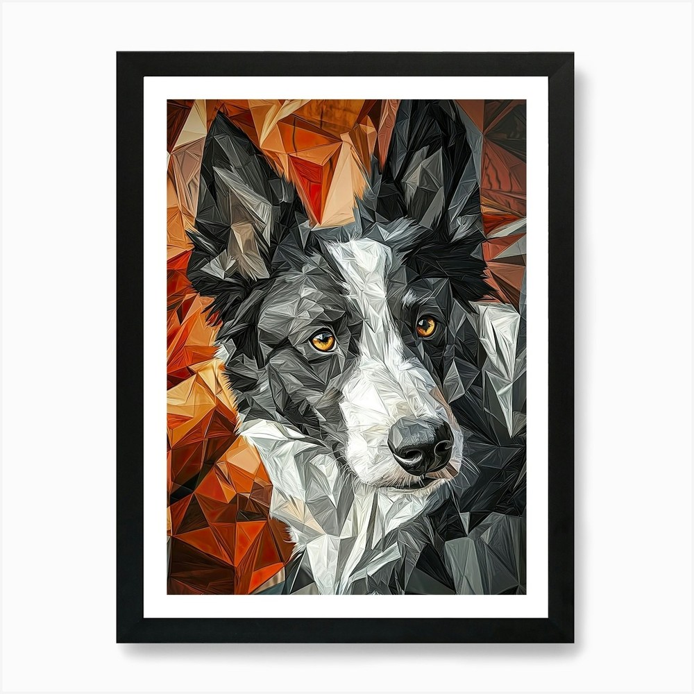 Border Collie 6 Art Print Framed Wall Art Poster Canvas Print Picture