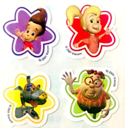 Sandylion Stickers  **RARE** Kromekote JIMMY NEUTRON & FRIENDS *VINTAGE*