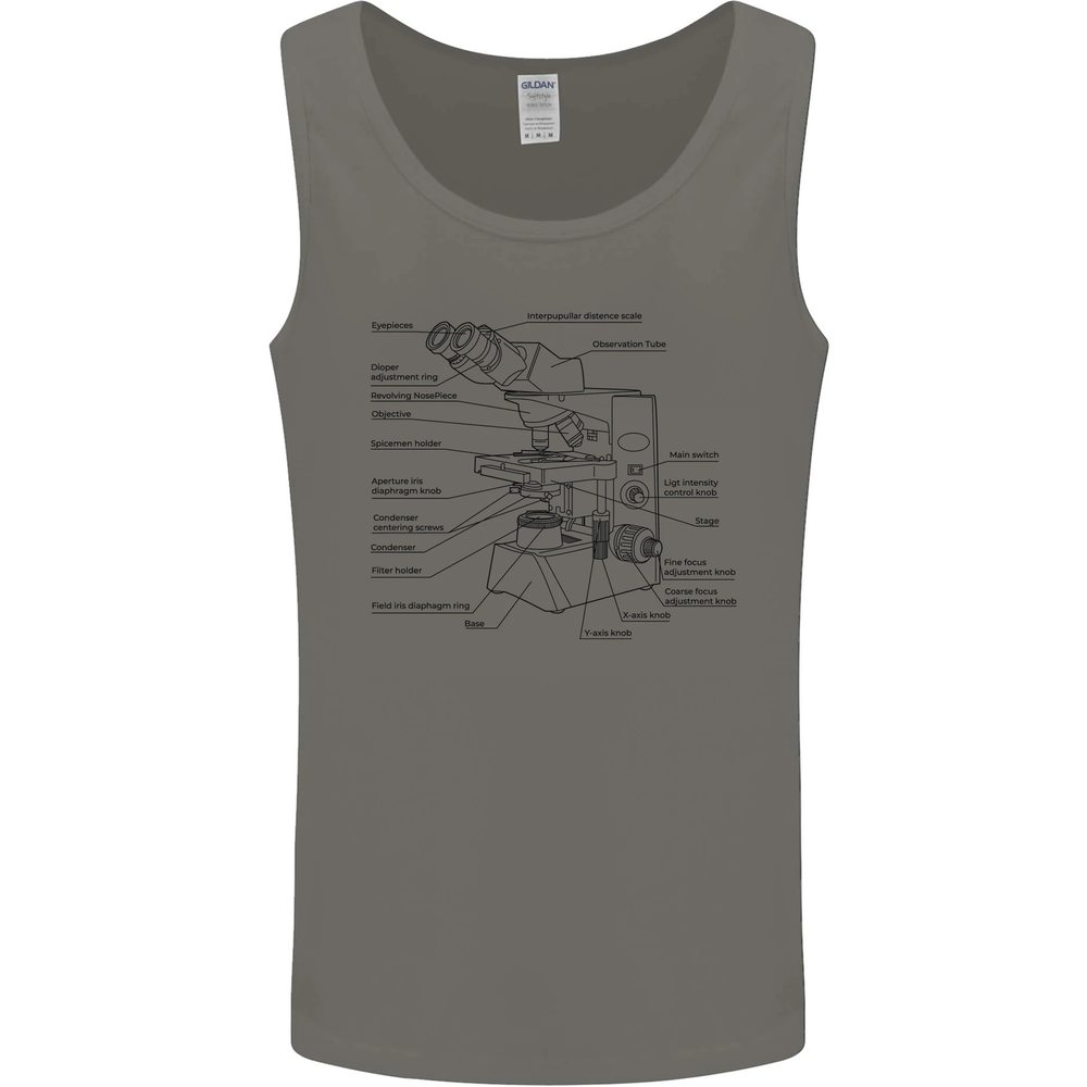 Microscope Biology Science Mens Vest Tank Top