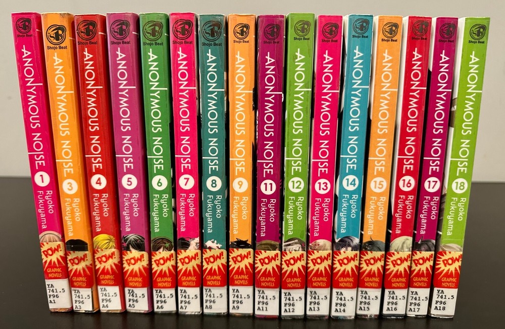 Anonymous Noise Vol. 1, 3-9, 11-18 by Ryoko Fukuyama (Shojo Beat Edition Manga)